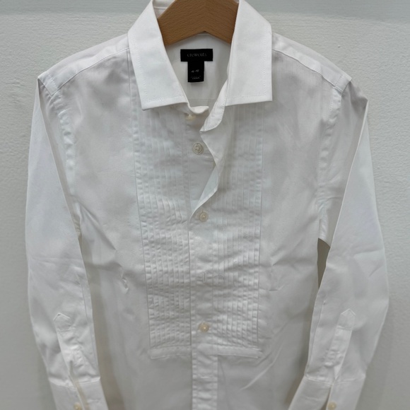J. Crew Other - JCREW Boys Tuxedo Shirt White Size 4-5